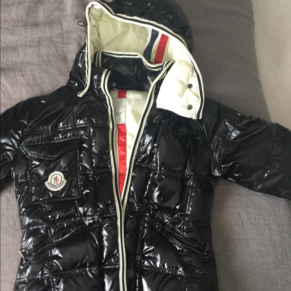 Authentic Black Moncler Branson Down Jacket- sz 1